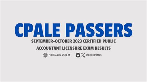 cpa board exam result|CPALE RESULTS: September.